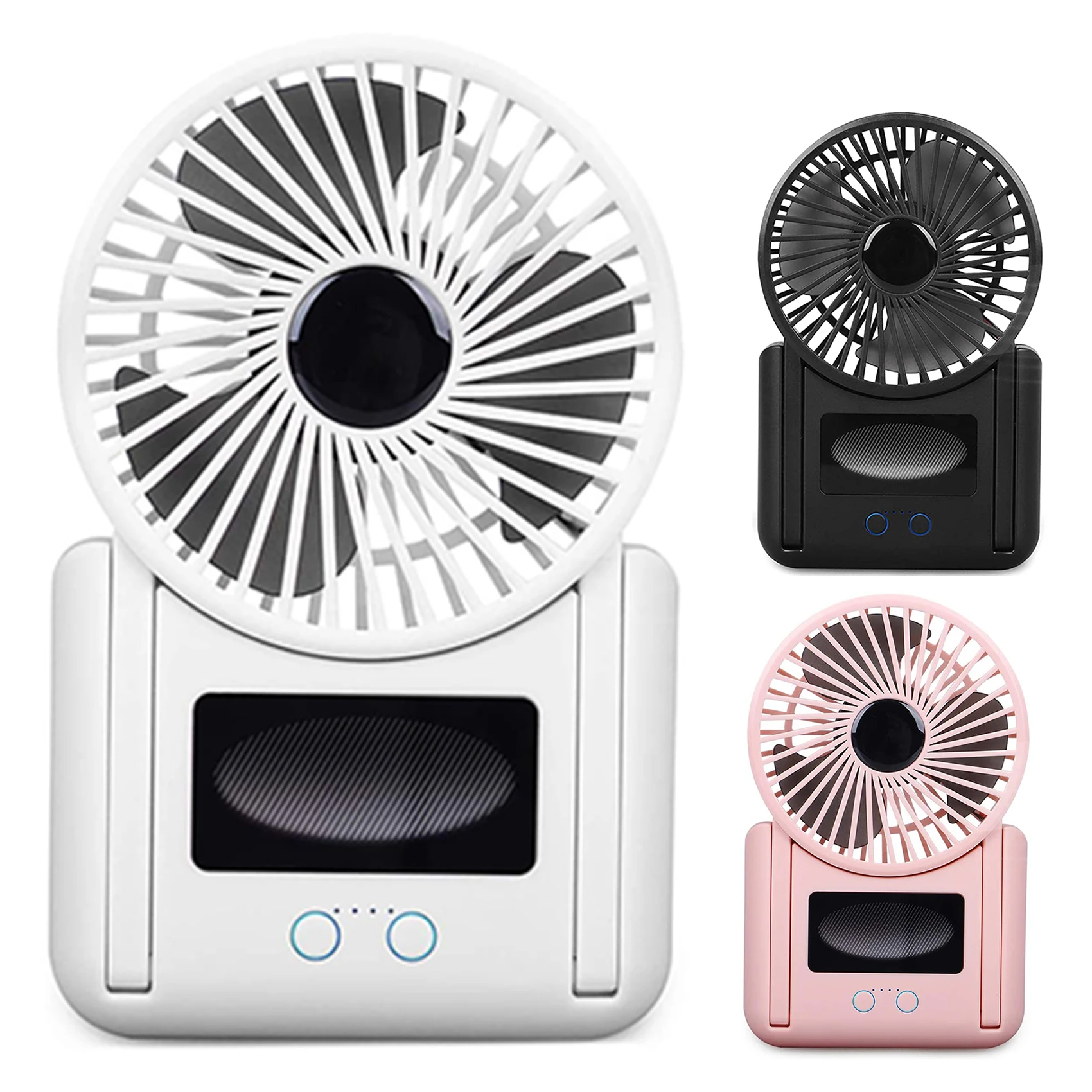 

NEW-Battery Operated Fan,Rechargeable Handheld Small Fan With Strong Airflow Quiet Operation Portable Speed Adjustable