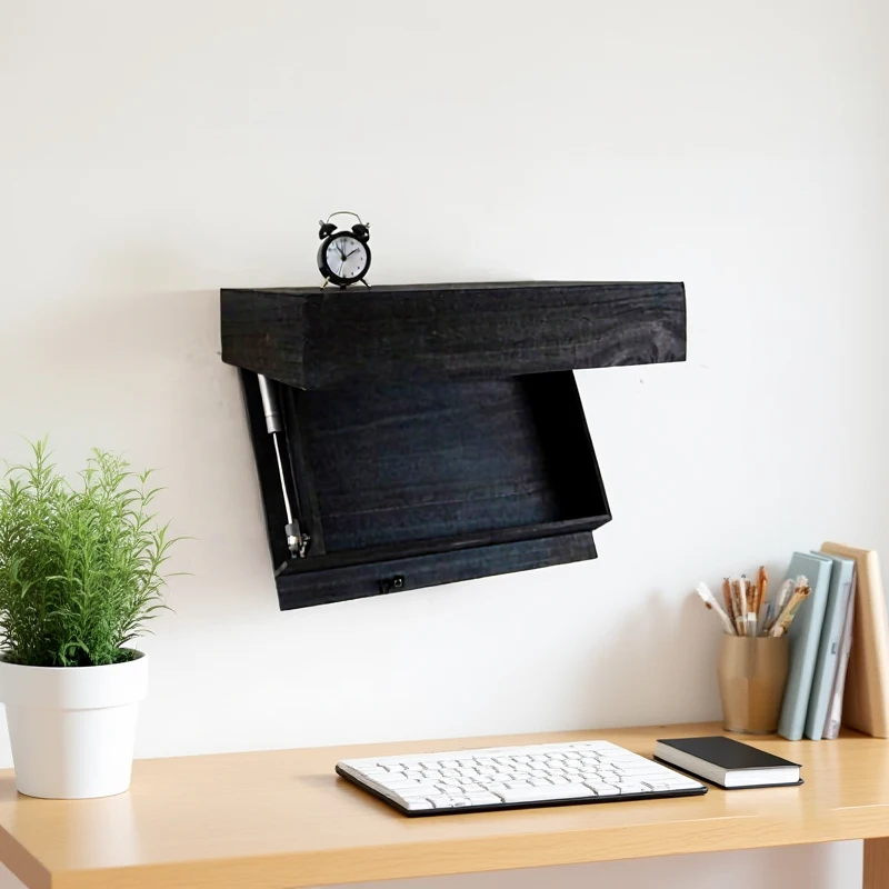 رف جدار رفرف سحري مع حجرة سرية مخفية رف عائم مخفي رف تخزين مثبت على الحائط حجرة مخفية #1