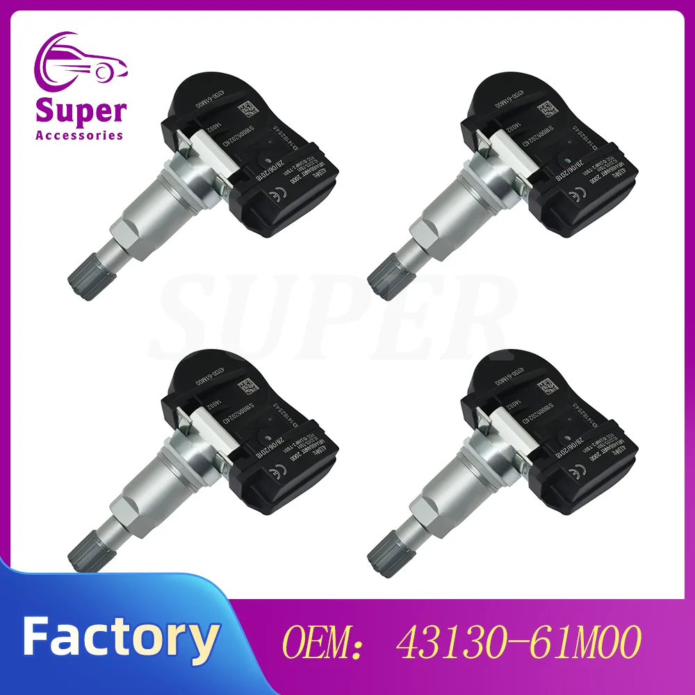 1/4PCS For Suzuki Alto Baleno Cultus Grand Vitara II Ignis Jimny Kizashi Swift SX4 TPMS TIRE PRESSURE SENSOR 433MHz 43130-61M00