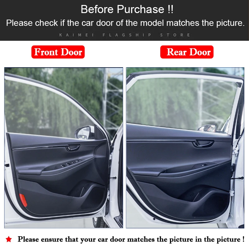 For Hyundai Celesta 2017-2023 2024 2025 Car Door Anti Kick Pad Auto Glove Box Under Dashboard Side Edge Film Protector Stickers