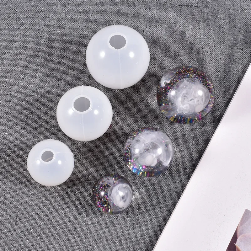 20mmm-100mm Ball Shape Silicone Mold 3D Planet Ball Epoxy Resin Mould for DIY Epoxy Resin Molds Crafts Home Decoration Tools