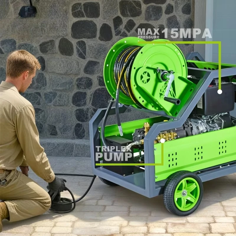 

Hochdruckreiniger Industrial Sewer Cleaning Equipment Petrol High Water Pressure Washer Drain Cleaner Heavy Duty
