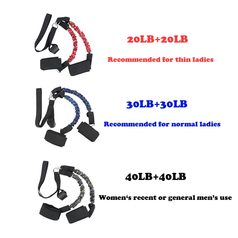 

Cable Machine Compatible Booty Band Leg Hip Strength Training Belt System