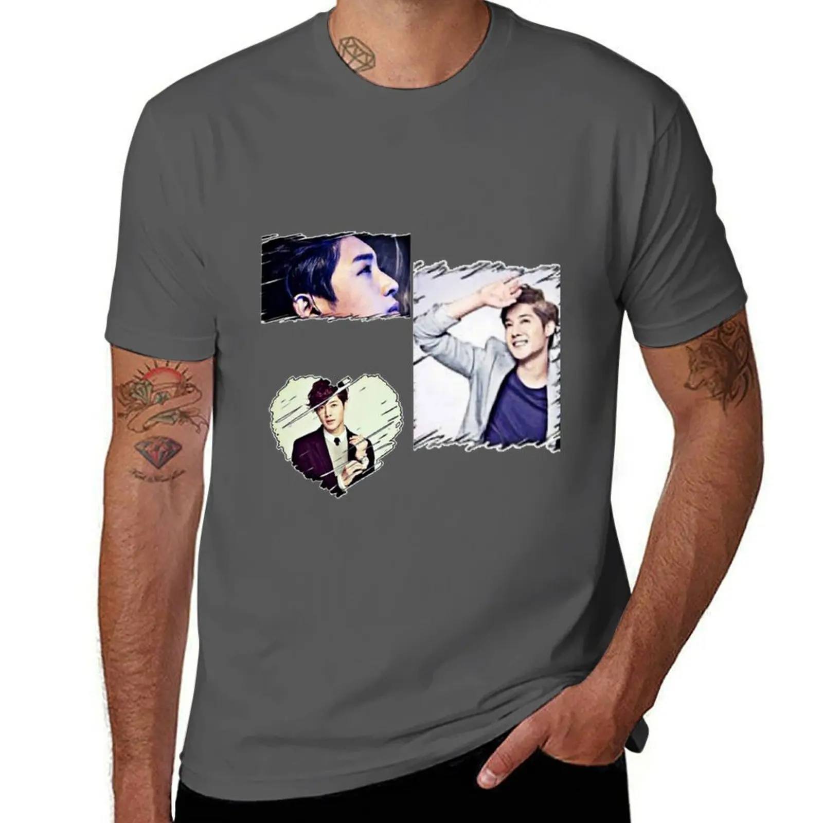 

Kim Hyun joong T-Shirt men t shirt cotton 100% t shirts for man graphic vintage T-Shirt