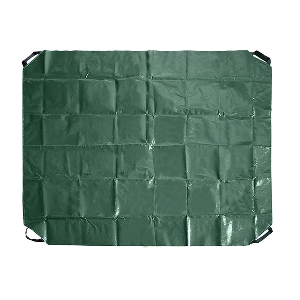 

1.98x1.98m Foldable Garden Leaf Mat Storage Bag With Handle Waterproof Tarp Yard Garden Leaf Tarp For Sandbox Cover Outdoor Tarp