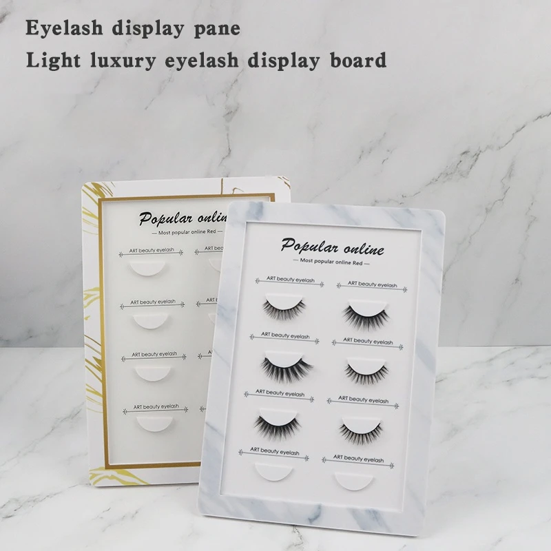 False Eyelash Display Board Lash Holder For Eyelash Extension Fake Eyelash Display Rack Eyelashes Try on Effect Exhibit Tools