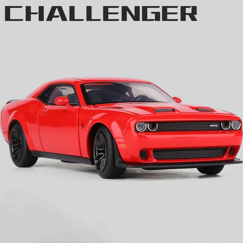 1:32 Dodge Challenger SRT Demon Simulation Car Of Model Alloy Toy Car Muscle Vehicle Children Classic Metal Cars Birthday Gifts