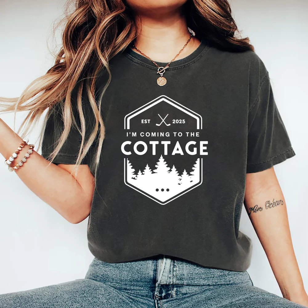

Coming To The Cottage T-Shirt Hockey Romance Inspired Shirt Heated Rivalry Booktok Tee Unisex Short Sleeve Tshirt Outdoors Tee