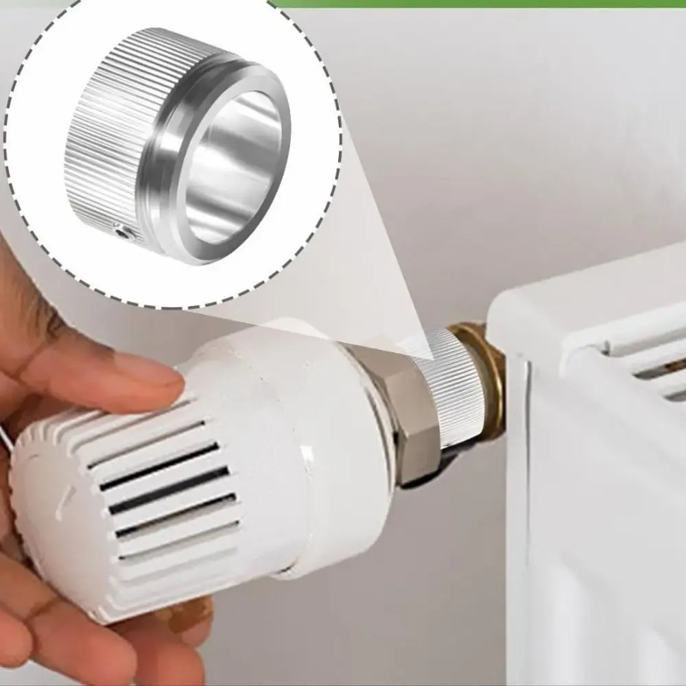 M30 X 15 Thread Radiator Valve Thermostat Head Quick Fixing With Strips Heating Valve Adapter 22mm Inner Diameter