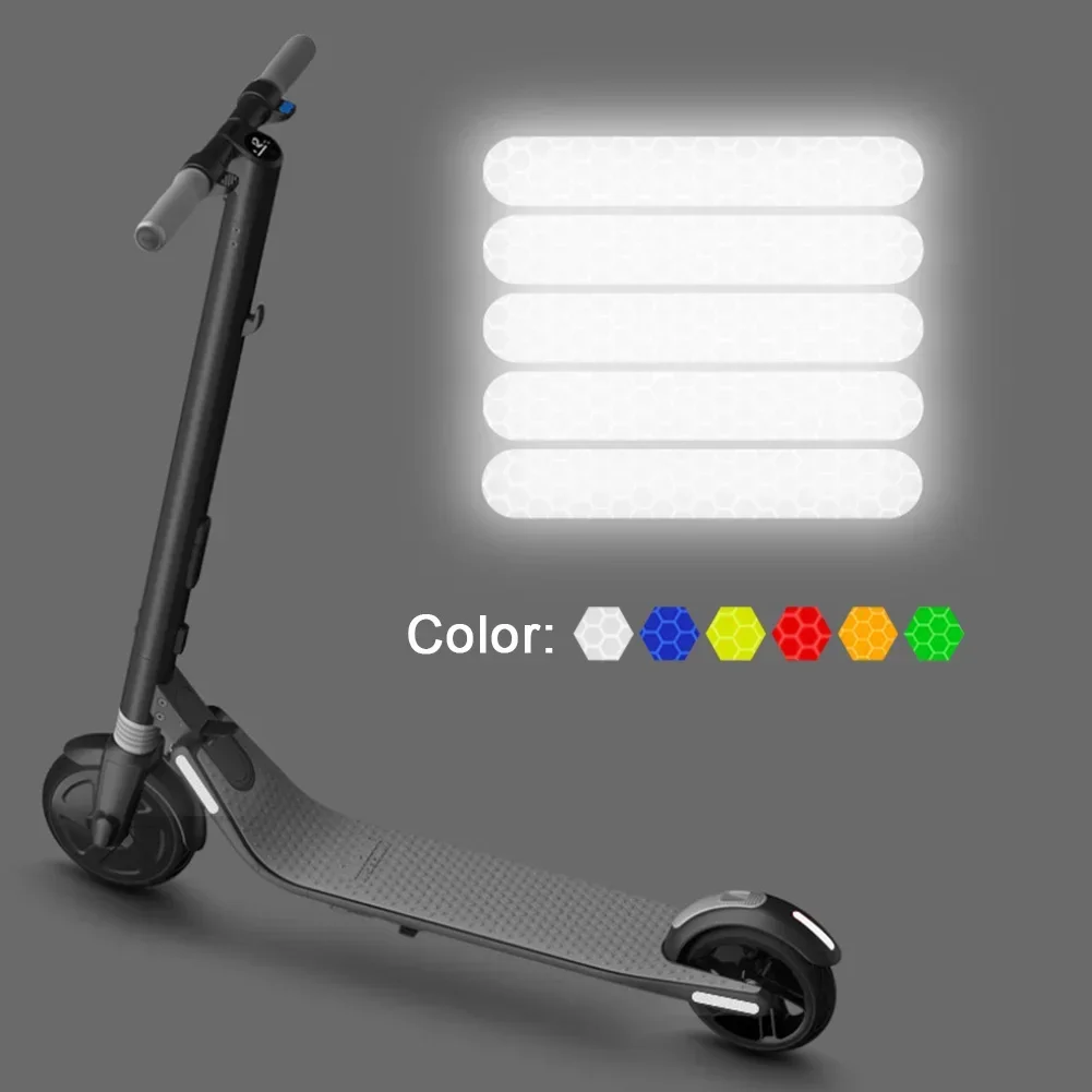 

5pcs PVC Reflective Stickers For Ninebot ES1 E ES3 ES4 E22 E25 Electric Scooter High Quality Scooter Accessories
