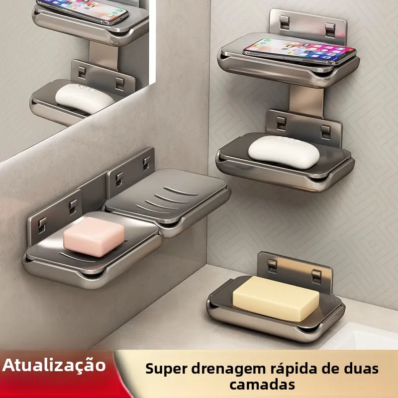 wall-mounted-soap-dish-bathroom-organizer-drainable-soap-holder-no-drilling-required-makeup-room-storage-solution