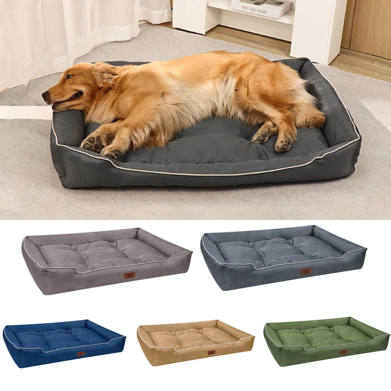 

Luxury Removable Waterproof Cat Nest Soft High Rebound Scratch Resistant Wear-resistant All Seasons Square Dog Bed Hundezubehör