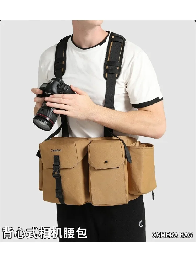 Camera Waist Bag Storage Shoulder Bag Waterproof Digital Outdoor Portable Dustproof Lens Bag Universal Photography Accessories