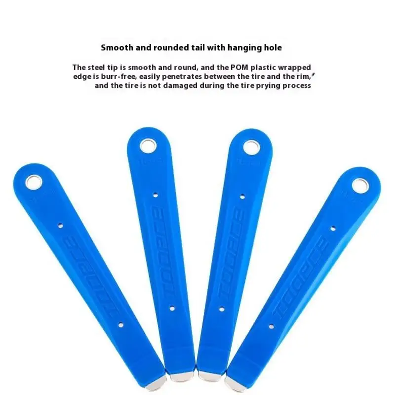 

2Pcs Bicycle Tire Pry Bar Mountain Bike Metal Nylon Plastic Thickened Steel Core Tire Repair Tool