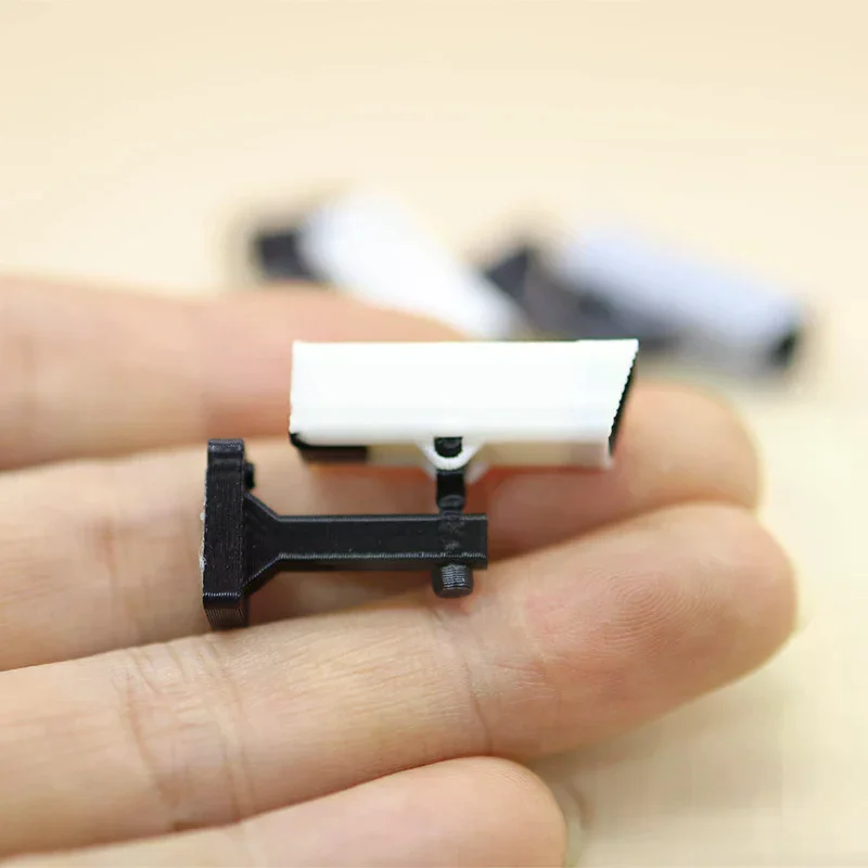 Casa de muñecas en miniatura, cámara de vigilancia a escala 1/12, decoración del hogar de muñecas y accesorio de microescena