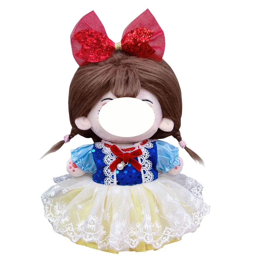 Cute Dress Up JK Uniform Clothes for 20cm Cotton Plush Anime Cartoon Doll Dresses Clothing Skirt Suit Socks Toy Accessories Gift