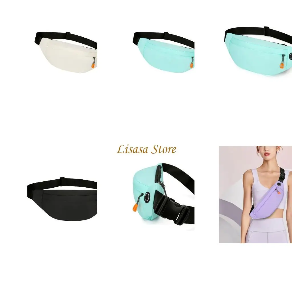 

M6CC Women Waist Pack with Adjustable Strap Man Chest Bag Simple Bum Bag Small Crossbody Bag Belt Lovely Waist Bag