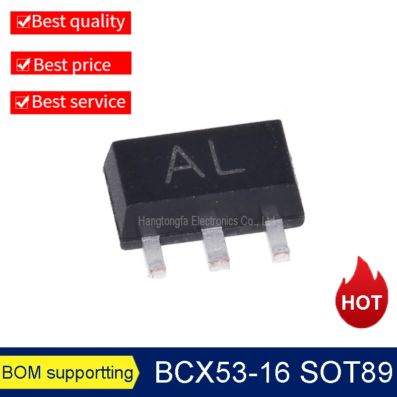 BCX51 BCX52 BCX53 BCX54 BCX55 BCX56 MarkingAD AM AL BD BM BL SOT89 SMD Transistor New