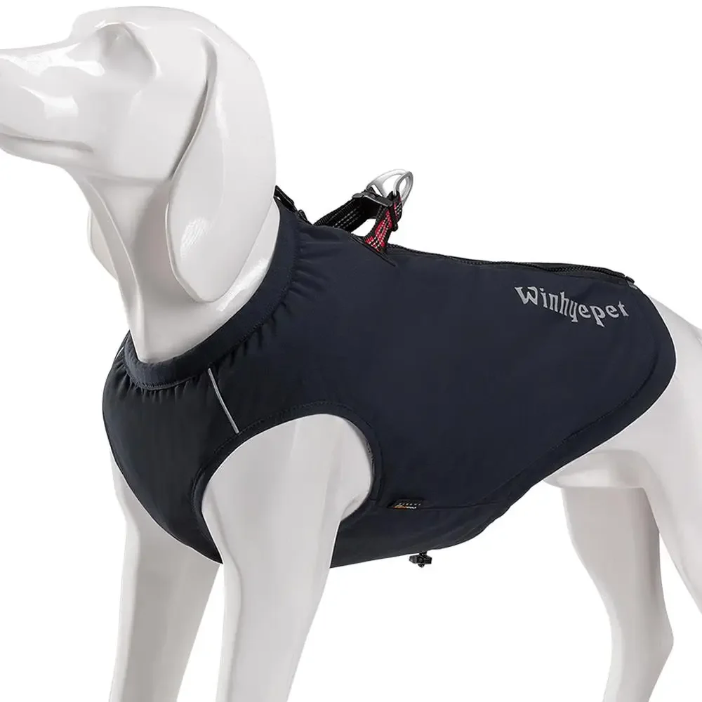 TRUELOVE High-Performance Foul Weather Jacket Dog Harness Vest Combination High-grade Nylon 66 Waterproof Keep Pet Warm YG1871