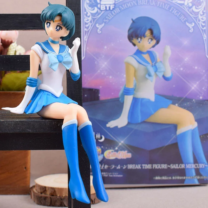 Anime Figure Sailor Moon Model Hino Rei Car Accessories Collection PVC Doll Sailor Mars Jupiter Mercury Venus Figures Toys Gifts - view 4