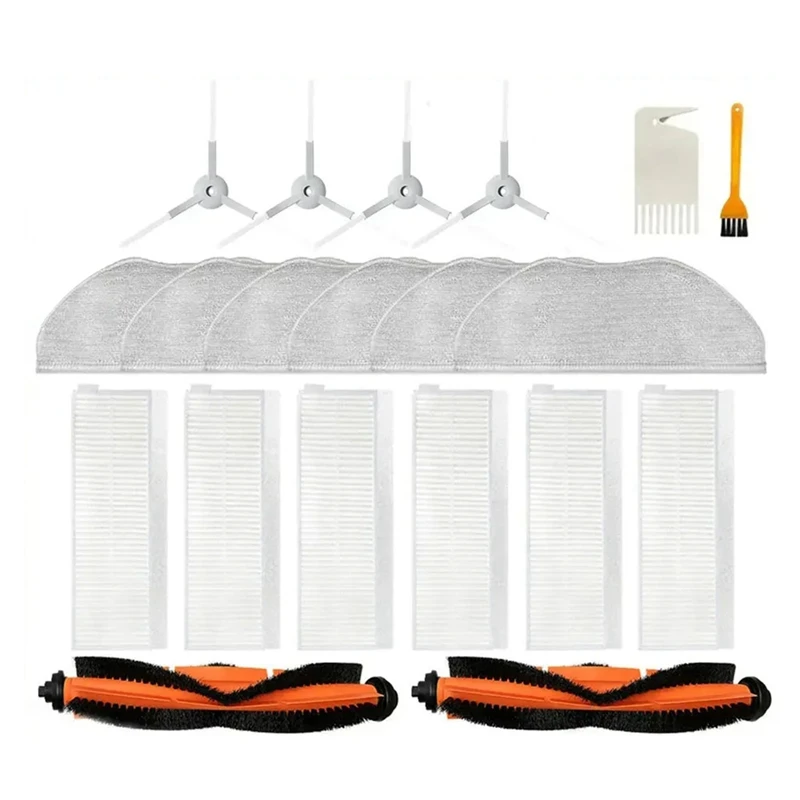 Запасные части для робота-пылесоса Viomi V3 Max, детали для замены, основная боковая щетка, Hepa фильтр, Швабра, тряпка