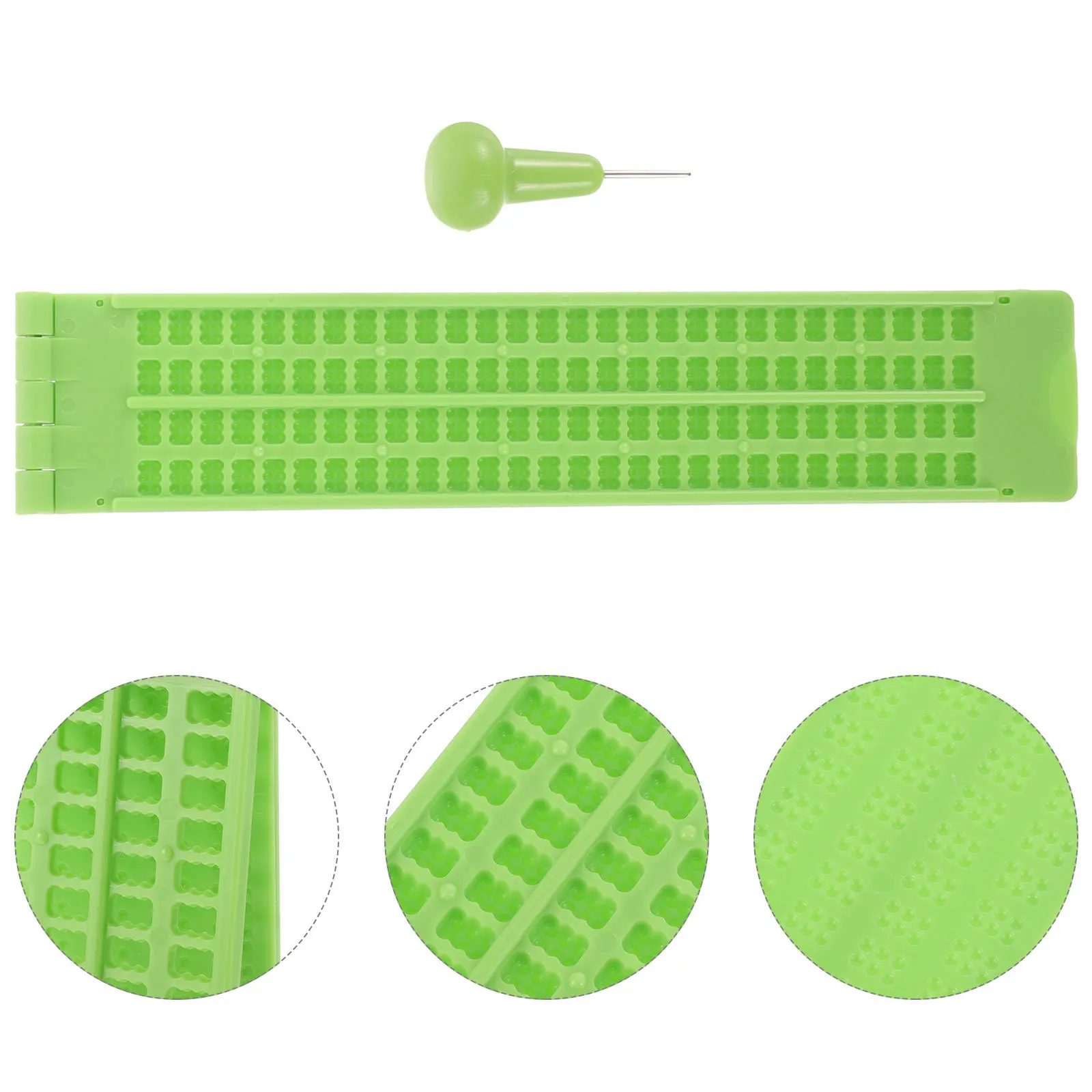 

1 комплект, слепая пластиковая плетеная доска для письма и стилуса, прочная, портативная накладка для письма Braille