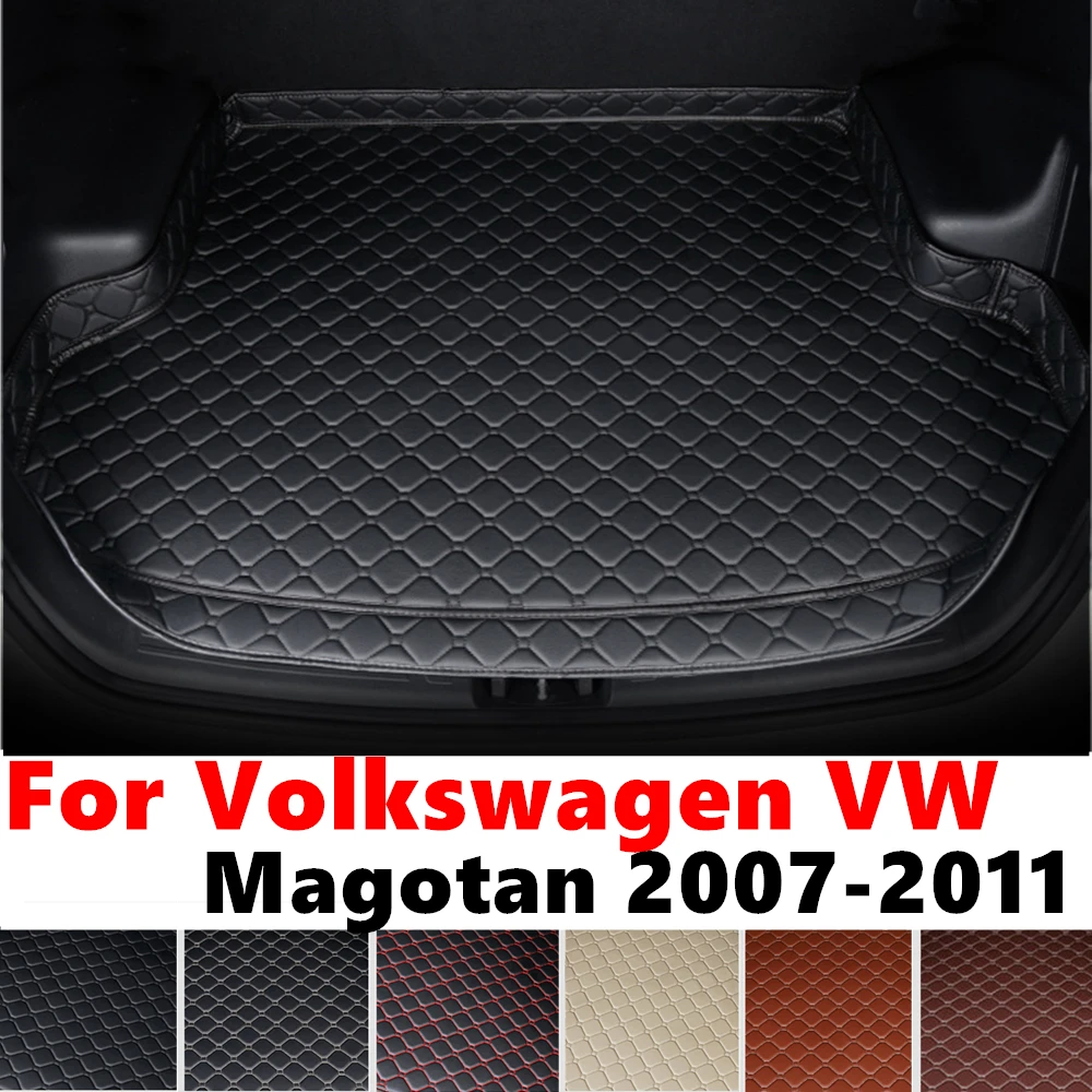 High Side Car trunk mat for Volkswagen VW Magotan 2011 2010 09-2007 Tail Boot Luggage Pad Rear Cargo Liner Interior Accessories