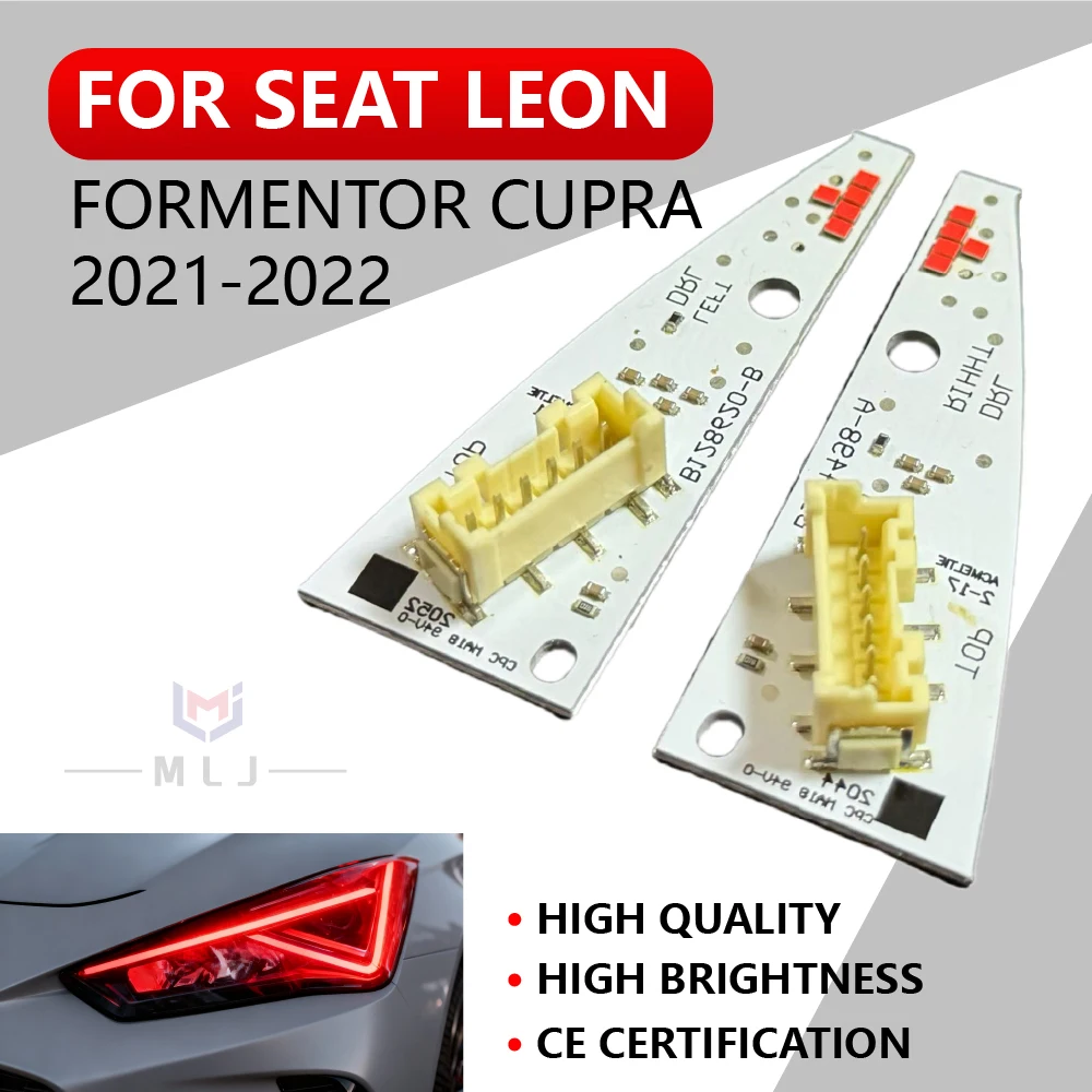 

For SEAT Leon Formentor Cupra 2021 2022 DRL Car Headlight Red Light 5FJ941475 Module LED Board Angel Eyes Car Accessories