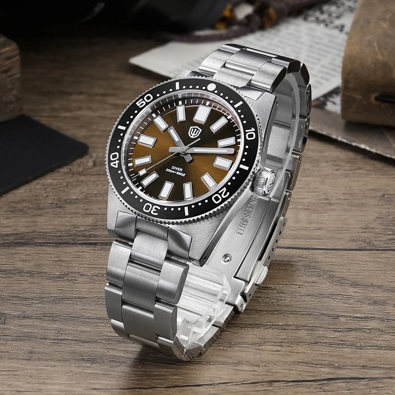 Watchdives WD1965 V2 ساعة رجالية VH31 حركة كوارتز ساعة كوارتز الياقوت المقاوم للصدأ مضيئة 20Bar مقاوم للماء ساعات خمر