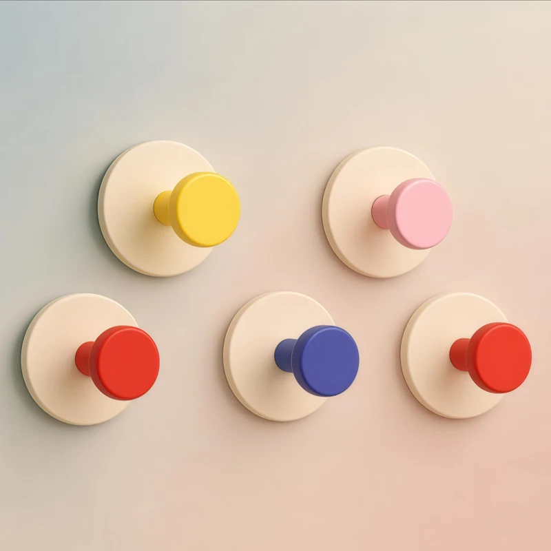 Premium Colorful Strong Suction Cup Hook No Drilling Movable for Bathroom Kitchen Home Use Durable Versatile Easy Installation