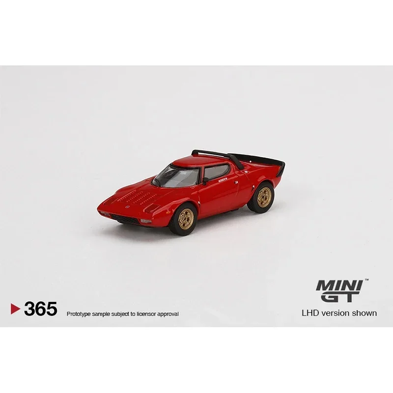 

MINIGT 365 1:64 Stratos HF Stradale Rosso Arancio Alloy Diorama Car Model Toys