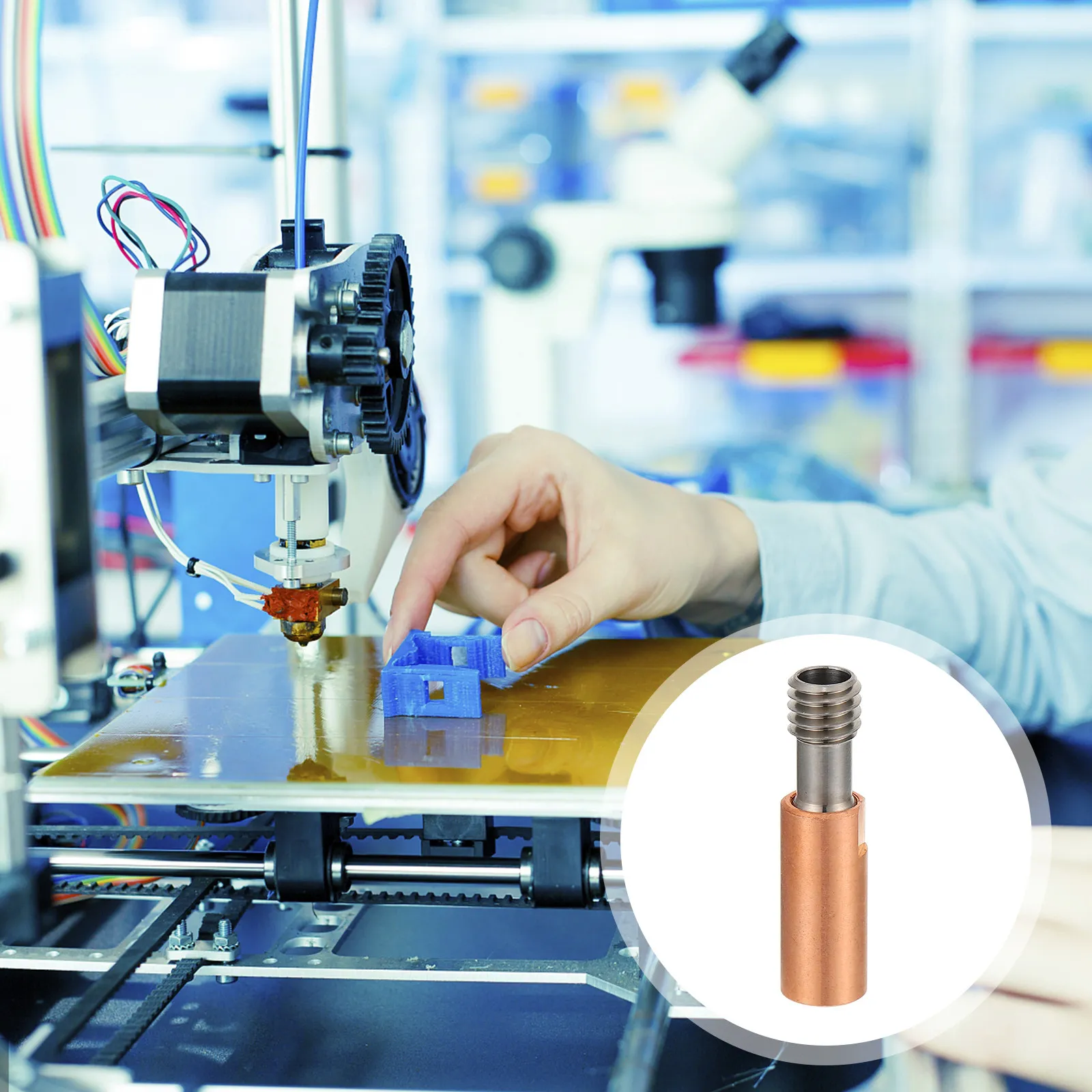 

1Pcs Titanium Alloy 3D Printer Heatbreak Throat for Ender All Metal Extruder Supper Smooth Thermal Barrier Prevents