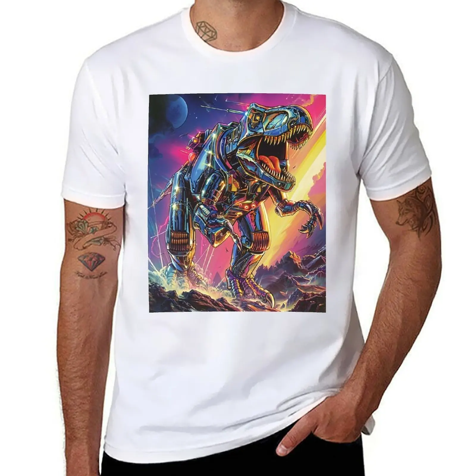 

Mecha T-Wrecks T-Shirt printed t shirts for man man t shirt summer T-Shirt