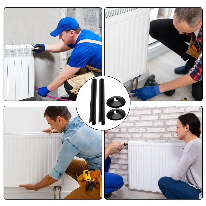 Pipe Collars Pipe Collars Cover Sleeves for Water Pipes Portable Radiator Pipe Covers Sleeve for Toilet Kitchen House Decor