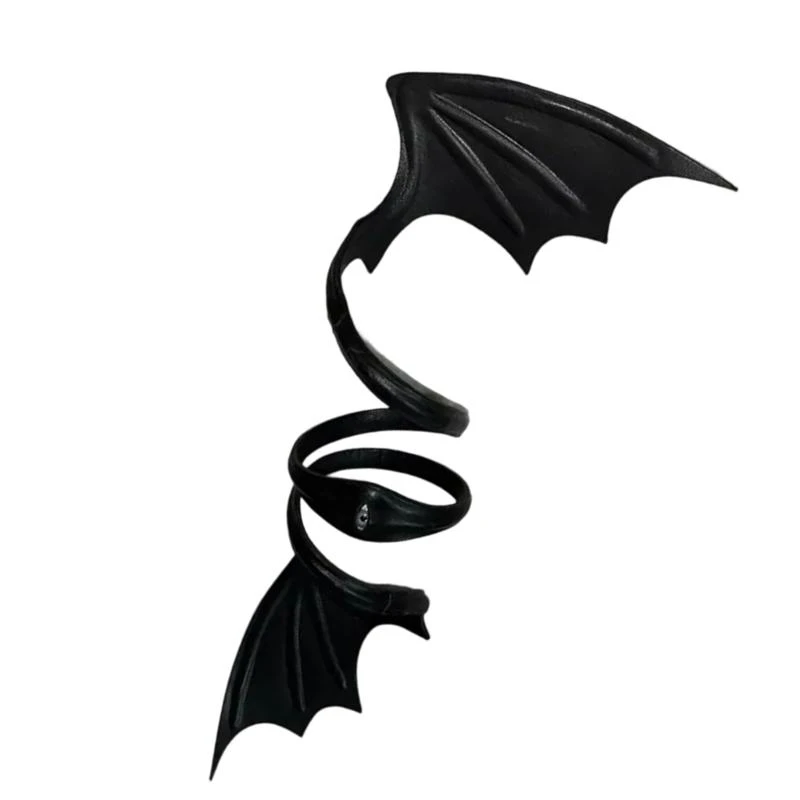  Comfortable Fit PU Chokers Bat Wing Necklace Accessory With Secure Metal Clasp