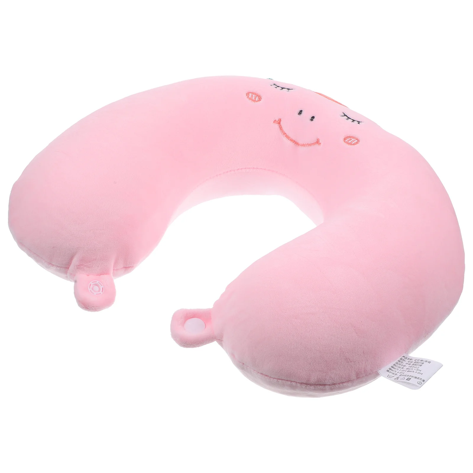 1 pz cuscino di supporto per il collo a forma di U cartone animato morbido cuscino da viaggio sollievo dal dolore al collo per bambini confortevole