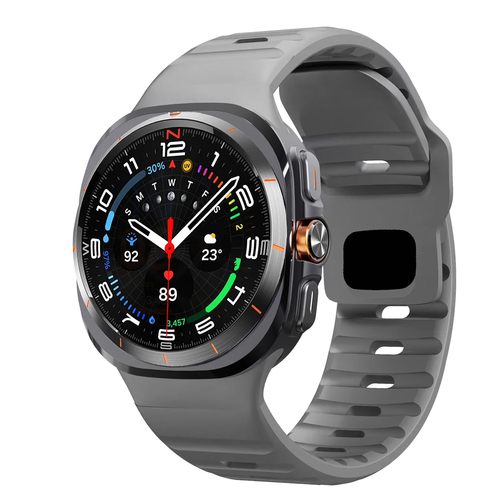

For Samsung Galaxy Watch 7 Ultra Strap 47mm Accessories correa Sport Silicone Bracelet For Samsung Galaxy Watch ultra band 47 mm