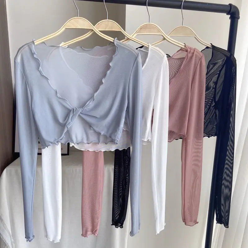 casaco-curto-de-malha-estilo-ballet-feminino-com-no-cruzado-protecao-solar-manga-longa-design-curto-moda-verao