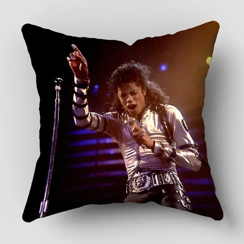 Michael Jackson Pillow Case Polyester Decorative Pillowcases Throw Pillow Cover style-2