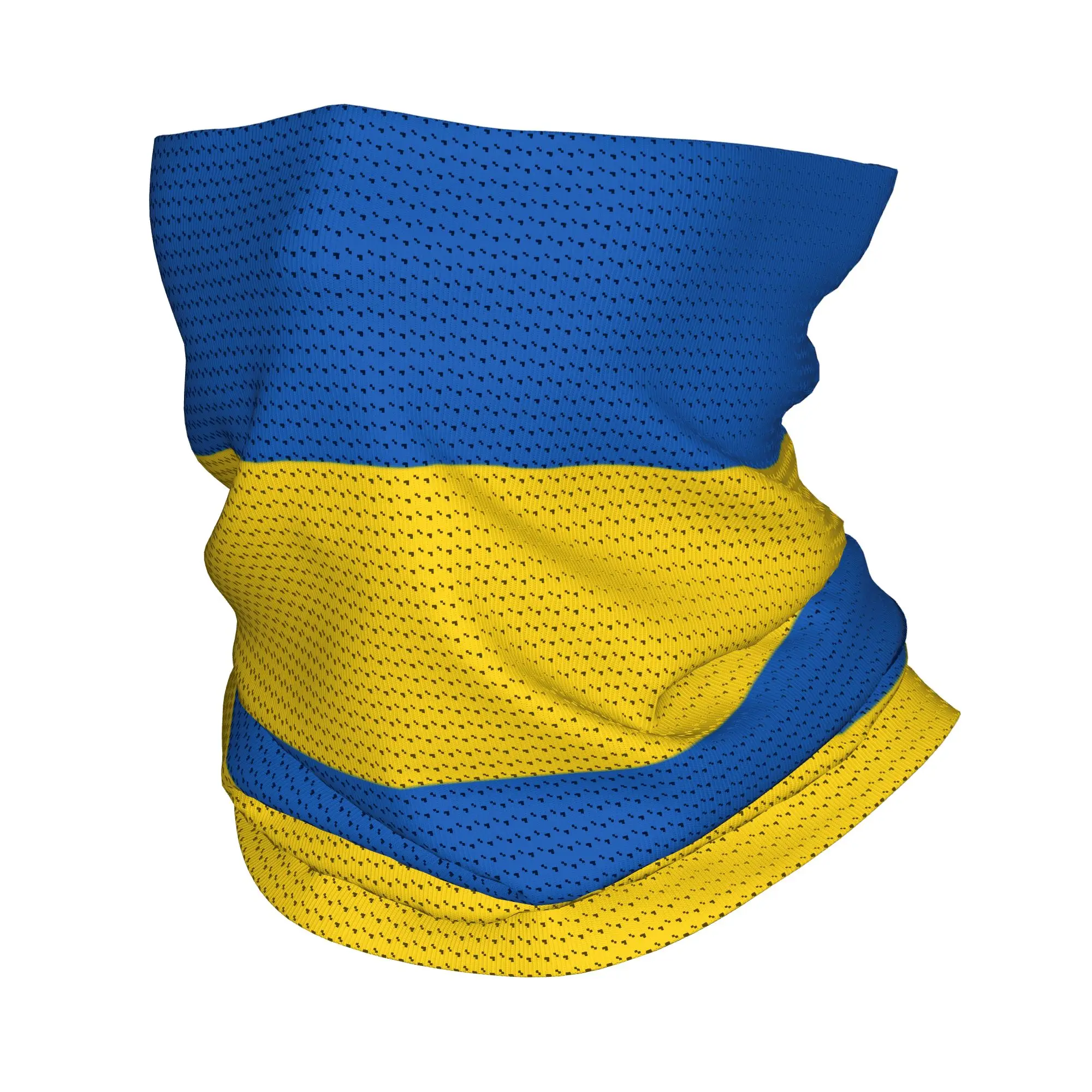Custom Flag of Ukraine Bandana Winter Neck Warmer Women Windproof Wrap Face Scarf for Ski  Gaiter Headband
