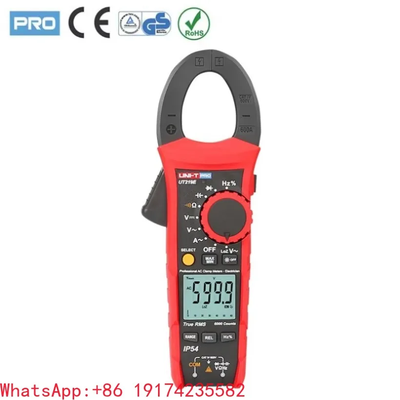 UNI-T UT219E/UT219M/UT219DS Professional Clamp Meter Voltage Frequency Tester