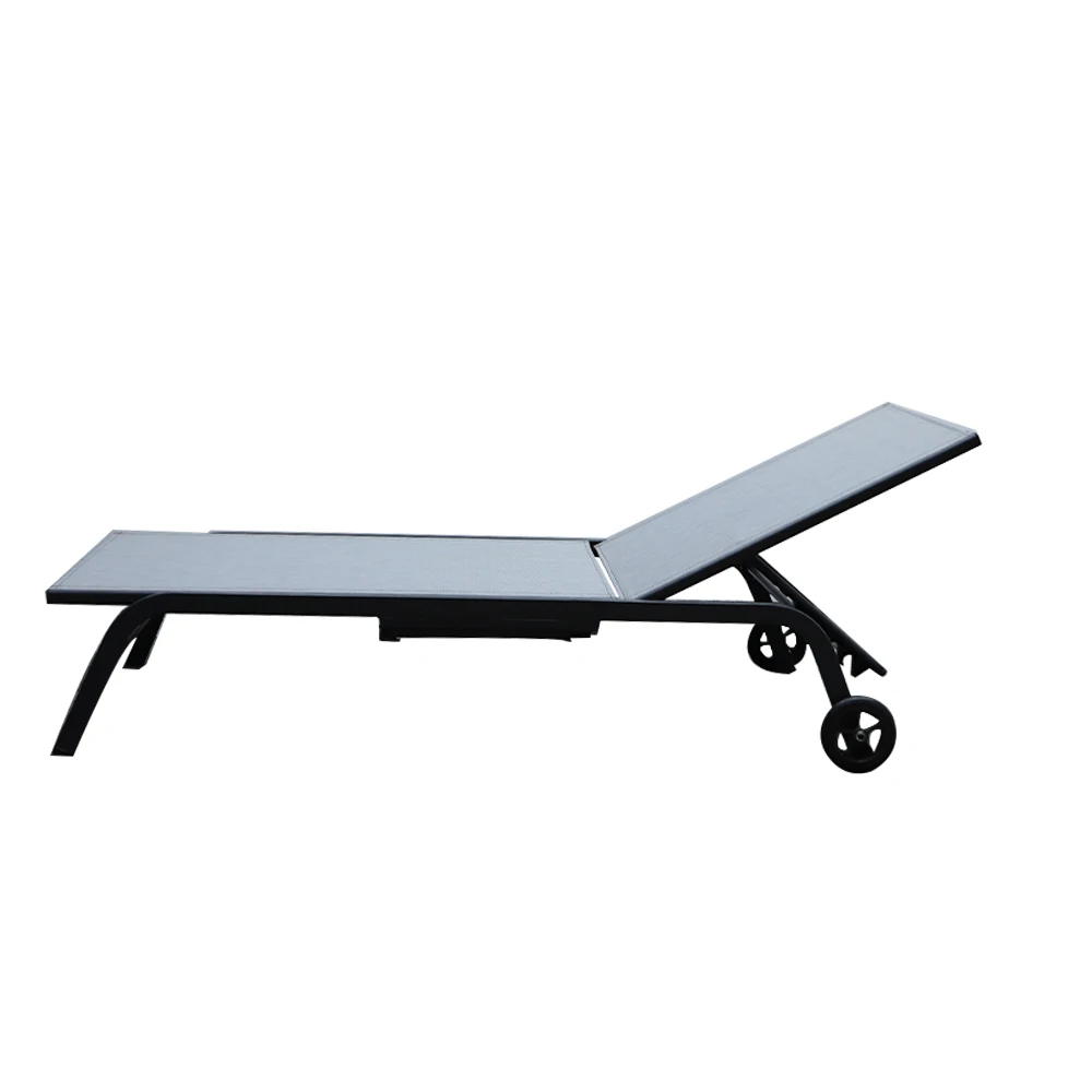 Garden Furniture Chaise Lounge Chairs Set Hotel Beach Daybed Pool Chair With Side Table Outdoor