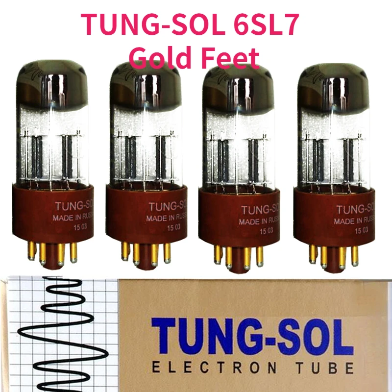 

Vacuum Tube TUNG-SOL 6SL7 Gold Foot/Common Foot Replacement 6N9P 6H9 5691 Factory Test Matching Tube HIFI Audio Power Amplifier