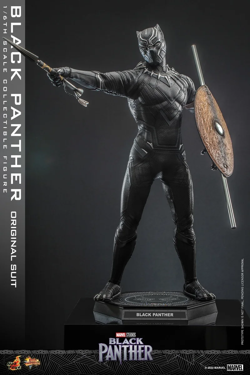 Hot Toys Mms671 Black Panther Chadwick Boseman Original Suit 1/6 Action Figure Collectible Toy Gift Christmas Present