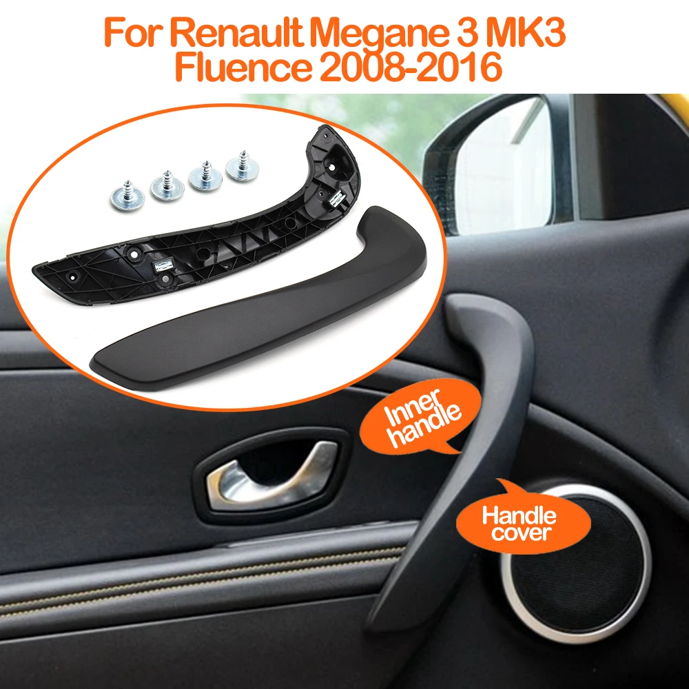 Interior Car Front Left Right Inner Door Handle With Cover For Renault Megane 3 III Fluence 2008-2016 809600015R 197012651