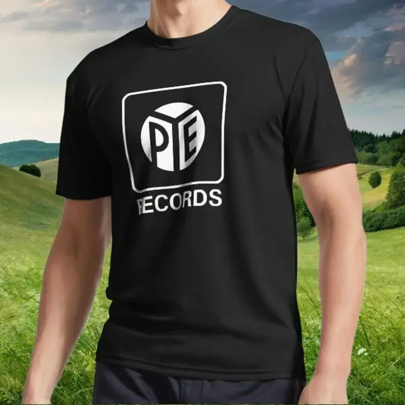 New PYE Records logo Active T Shirt American Funny S to 5XL