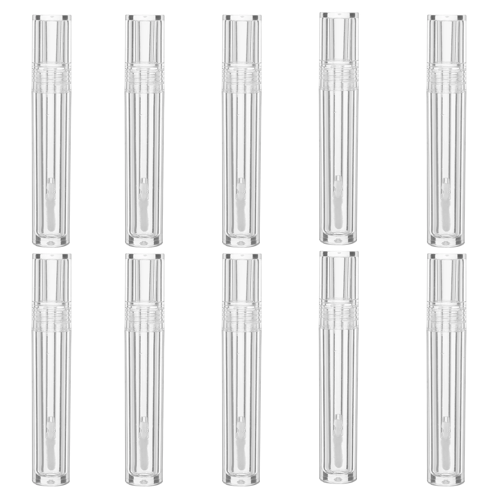 

10 Sets Lip Gloss Tubes Transparent Empty AS Material Compact DIY Containers Portable Storage Bottles