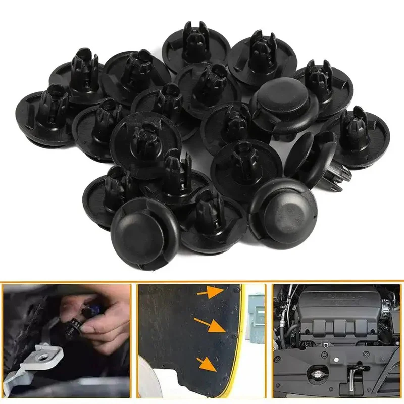 

20pcs Bumper Fender Hood Moulding Side Garnish Grille Retainer Clips Fasteners Car Automobile Repairing Accessories