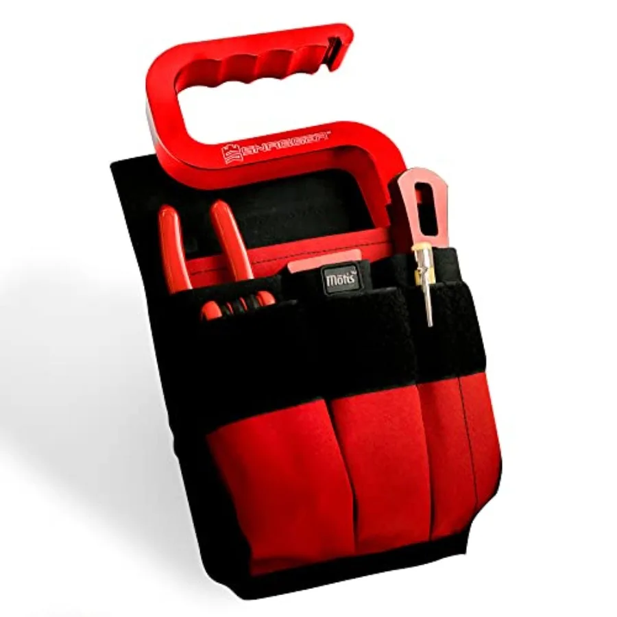 

Fire Pocket Organizer Pouch with Webbing Carry Handle Durable Tool Pouch Organizer for Firefighter Tools Tool Kit Bag Equipment