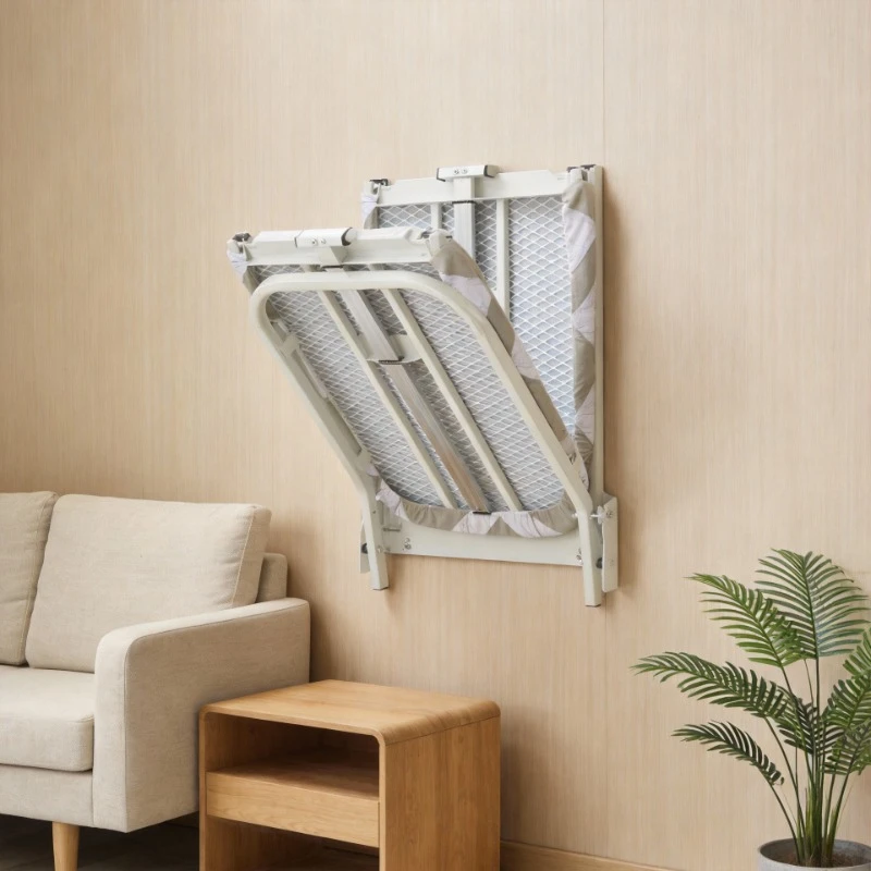 Foldable Wall Mounted Metal Mesh Ironing Board Space Saving Multifunctional for Home Use